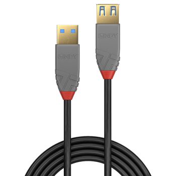 LINDY USB 3.0 Verlängerungskabel Typ A Anthra Line 0.5m (36760)