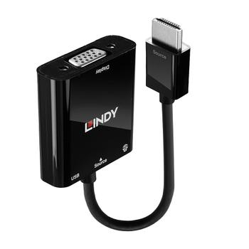 LINDY Adapter HDMI > VGA Audio Videokilde: HDMI (38285)