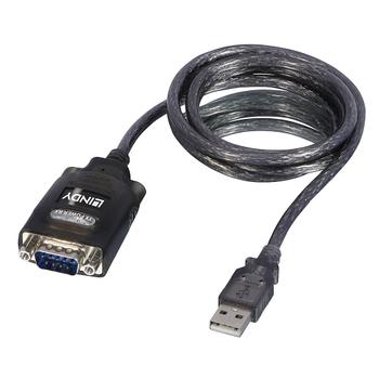 LINDY USB RS232 Konverter w/ COM Port Retention USB A St an D9 St (42686)