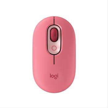 LOGITECH h POP - Mouse - customisable emoji - optical - 4 buttons - wireless - Bluetooth 5.1 LE - heart breaker (910-006548)