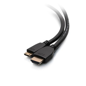 C2G G 6ft 4K HDMI to Mini HDMI Cable with Ethernet - 60 Hz - M/M - HDMI cable with Ethernet - 19 pin mini HDMI Type C male to HDMI male - 1.83 m - shielded - black (50619)