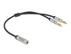 DELOCK Headset Adapter 3.5 mm 4 pin female to 2 x 3.5 mm male