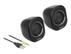 DELOCK Mini Stereo PC Speaker with 3.5 mm stereo jack male and USB