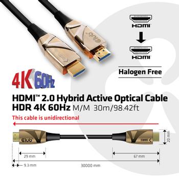 CLUB 3D Hdmi 2.0 Uhd Active Optical  (CAC-1390)