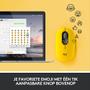LOGITECH h POP - Mouse - customisable emoji - optical - 4 buttons - wireless - Bluetooth 5.1 LE - blast (910-006546)