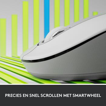 LOGITECH Signature M650 RF Wireless Bluetooth Optical 5 Buttons 2000 DPI Mouse Off White (910-006255)