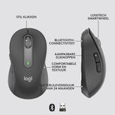 Logitech Signature M650 - mus - Bluetooth,  2.4 GHz - grafitt (910-006253)