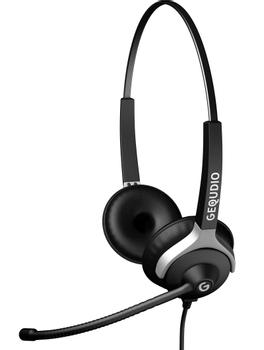 GEQUDIO Headset 2-Ohr mit 3,5mm Klinke (WA9026)
