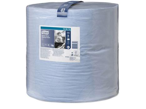 TORK Aftørringspapir Tork W1 2-lags Blå, Kraftig, 340 M x 36,9 cm (130070)