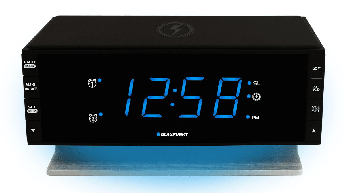 BLAUPUNKT Radio Clock Digital Black (CR55CHARGE)
