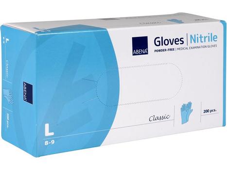 ABENA Hanske ABENA C. nitril u/p L blå (200) (1999902089)