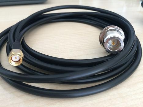 ALLNET Antennen-Kabel LMR-195 R-SMA(m) <> N-Type(f) 300 cm - Chasis (ANT-CAB-RSMA-N-f-300-P)