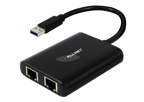 ALLNET USB 3.0 Typ-A Netzwork Adapter 2x + 1x USB 3.0 Hub ALL-NC-2G-102-USB-A  ALLTRAVEL* (ALL-NC-2G-102-USB-A)