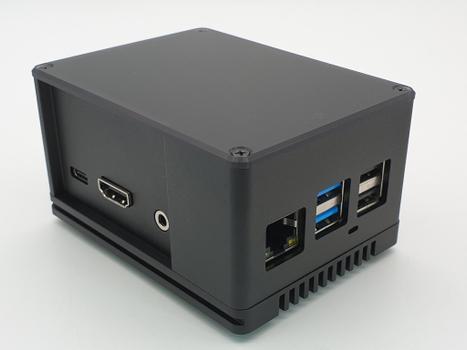 ALLNET Rock Pi - Allnet Aluminium Gehäuse ecoPI PRO HP, schwarz (RockGHPROHPSW)