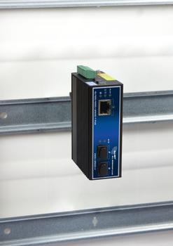 ALLNET Switch unmanaged industrial 3 Port 2.5Gigabit 90W / 1x PoE BT / 2x SFP 1G/2,5G / Lüfterlos / DIN / IP40 / "ALL-SGI8003P-2.5G" (ALL-SGI8003P-2.5G)