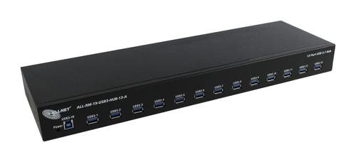 ALLNET \ALLNET USB 3.0 -> USB3.1(13x),  19" 1HE, 13 Port Hub (ALL-RM-19-USB3-HUB-13-A)