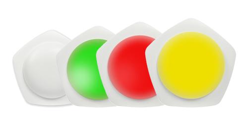 ALLNET CO2 Raumluft Ampel mit RGBW-LED´s / 1x MSR Sensorport / LAN (PoE) & WIFI (Netzteil) (ALL-POE-CO2-LAMP)