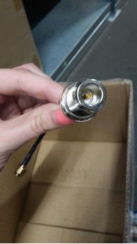 ALLNET Antennen-Pigtail R-SMA (M) auf N-Type Stecker (F) , 10cm (ANT-PIG-RSMA-M-NF-10)