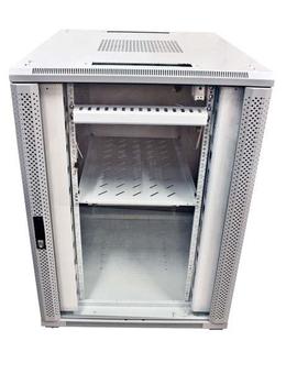 ALLNET 19"Schrank,  22HE, B800/ T1200mm,  Glastür, Lichtgrau,  SNB-Serie,  (ALL-SNB81222BDGRAU)