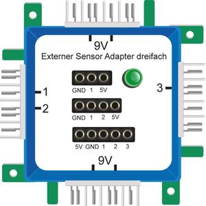 ALLNET Brick"R"knowledge Externer Sensor Adapter dreifach (ALL-BRICK-0649)