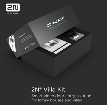 2N VILLA KIT W/ IP SOLO+INDOOR COMPACT WHITE+LIC 2 DV 12M+POWER IN PANL (1110001)