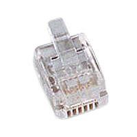 NEM Kabel TK RJ12-Stecker,  6P6C, 100-Pack,  für Flachkabel (TC72050-(100))