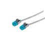 OEM Patchkabel RJ45 UTP(U/UTP). 0,3m grau, CAT6, PVC, slimline d=3,5mm,
