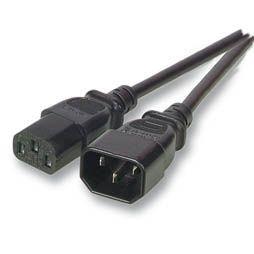 NEM Netzkabel 230V Kaltgeräte IEC-C13(Buchse)/ Kaltgeräte IEC-C14(Stecker),  5m, (EK503.5)