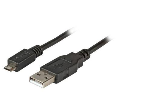 EFB ELEKTRONIK USB2.0 Kabel A-Micro-B 5pol., St-St, 1, 0m, schwarz, Premium (K5232SW.1)