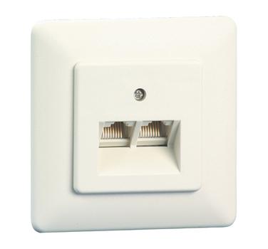 BTR Dose ISDN 8/8 4pol. UNTERPUTZ (UAE-Dose) reinweiß (130064102-I)