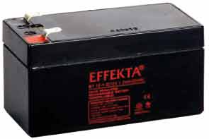 EFFEKTA zbh. Akku, 12V-1, 2AH, (BFR/BT12-1,2)