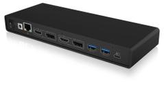 ICY BOX Adapter, USB 3.0 C Docking Station -> 2xHDMI\2xDP\USB A+C/LAN, IB-DK2245AC,