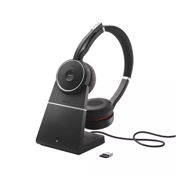 Jabra Evolve 75 SE UC Stereo - hodesett - med ladestativ (7599-848-199)