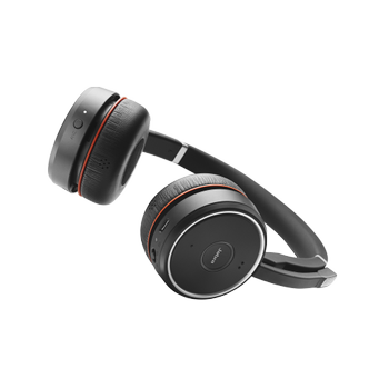 JABRA a Evolve 75 SE MS Stereo - Headset - on-ear - Bluetooth - wireless - active noise cancelling - USB - Certified for Microsoft Teams - for LINK 380a MS (7599-842-109)