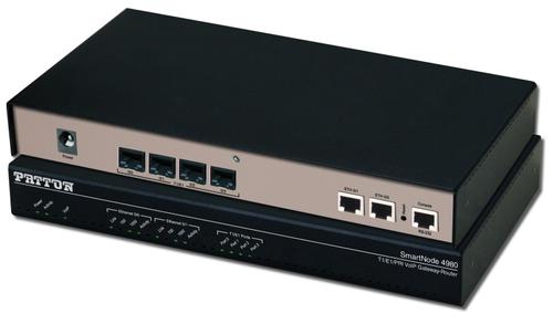 INALP PATTON SmartNode 4980A, 1 E1/T1 PRI, 30 VoIP Calls not upgradeable,  or 15 SIP-SIP calls (SN4980A/1E30VHP/EUI)