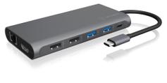 ICY BOX IB-DK4050-CPD - dokkingstasjon - USB-C - 2 x HDMI, DP