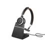JABRA a Evolve 65 SE UC Mono - Headset - on-ear - Bluetooth - wireless - USB - with charging stand - Optimised for UC