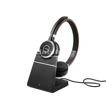 JABRA a Evolve 65 SE UC Stereo - Headset - on-ear - Bluetooth - wireless - USB - with charging stand - Optimised for UC - for Jabra Evolve, LINK 380a MS (6599-833-499)