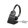 JABRA a Evolve 65 SE UC Stereo - Headset - on-ear - Bluetooth - wireless - USB - with charging stand - Optimised for UC - for Jabra Evolve, LINK 380a MS