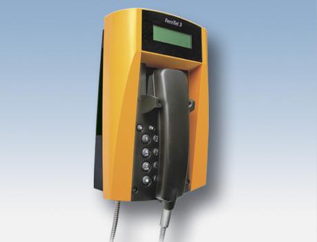 FHF Wetterfestes Telefon FernTel 3 schwarz/ gelb mit Disp (11233021)