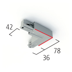 EUTRAC Synergy 21 by EUTRAC 3~L-VERBINDER, SL AUßEN, Schwarz, Aufbau (555 1 1209 2)