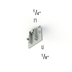 EUTRAC Endestykke,  svart (555 0 1217 2)