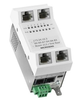 MICROSENS Installations-Switch 6 Port Gigabit PoE+ vert. Einbau, MS440210PM-48G6+ (MS440210PM-48G6+)