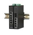 MICROSENS Entry Line Switch industrial 4x10/100TX mit PoE / 1x Uplink 100 TX, MS657100PX