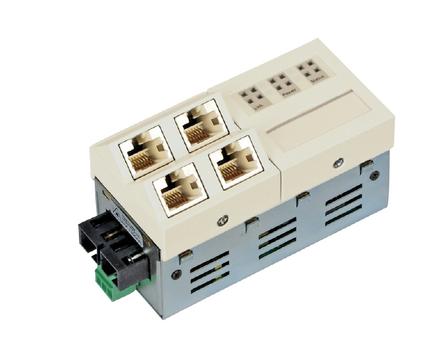 MICROSENS Installationswitch 5x RJ45 Gigabit, 1x 1000SX (#MS440200M-G6)