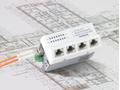 MICROSENS Gigabit Ethernet Installations-Switch, Gen. 6+, 6 Port, PoE+, 5xRJ45, 1xSFP, MS440209PM-48G6