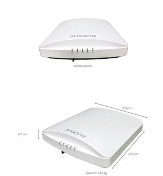 Ruckus Networks Unleashed R750 - Indoor 802.11ax (Wi-Fi 6) 4x4:4, 2.5 Gbps Backhaul, 802.3af/ at (9U1-R750-WW00)