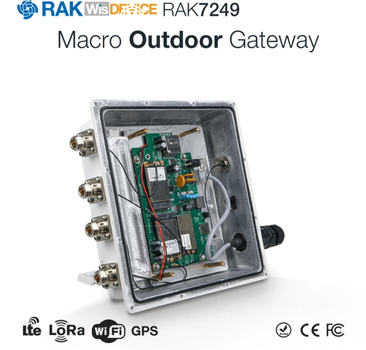 RAK Wireless · LoRa · WisGate Edge Max · DIY LoRaWan Outdoor Gateway · Bundle 4 · RAK7249-3X-14X · 16Ch / LTE / Backup Battery (715038 (BACKUP BATTERIE))