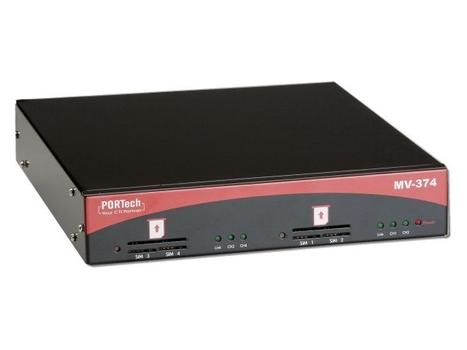 PORTECH GSM/UMTS - VoIP Gateway  4x SIM / 1x LAN MV-374-4G (MV-374-4G)