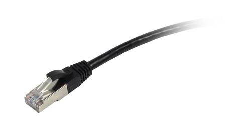 SYNERGY Patchkabel RJ45 FTP(F/ UTP) 0.5m schwarz, CAT5e, Synergy 21, (S215013)